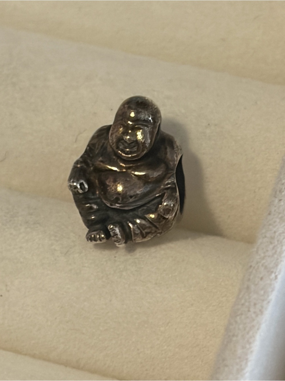 Retired Pandora laughing Buddha charm